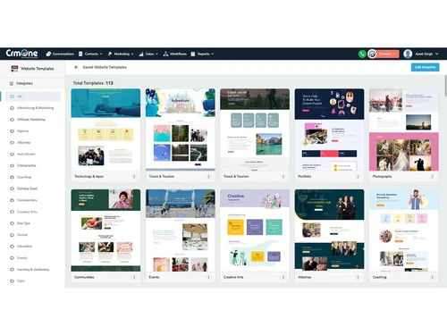 crmone website template