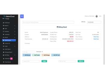 saloon cloud customer management