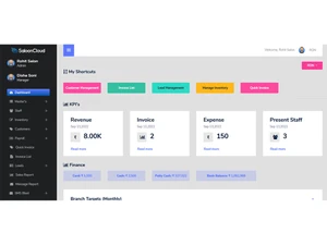 saloon cloud dashboard