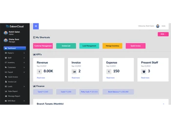 saloon cloud dashboard