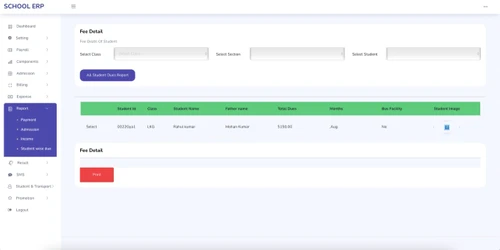 csdt school management fee management