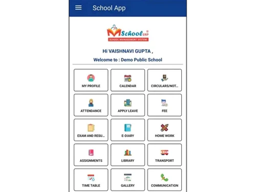 mschool erp dashboard