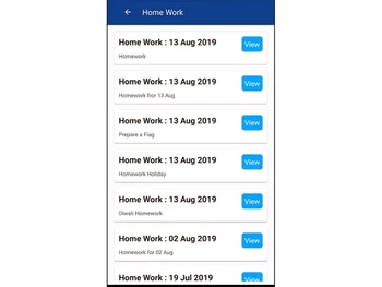 mschool erp homework management