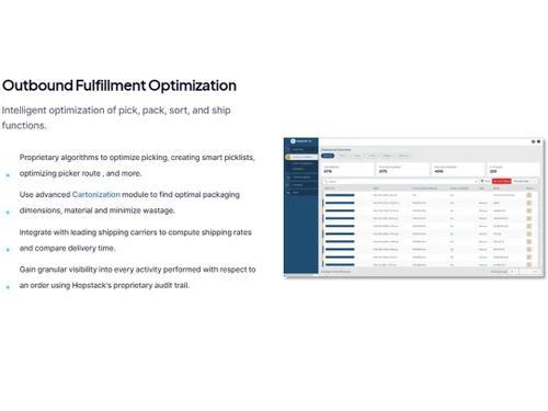 hopstack outbond fulfilment optimization