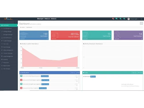 schoolcareerp dashboard