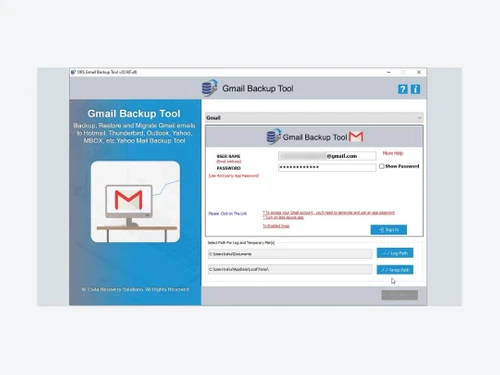 DRS Gmail Backup Tool-user