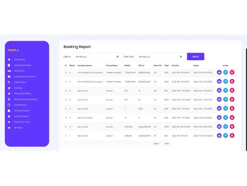 webslayout booking report