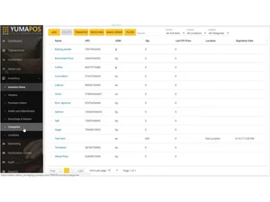 yumapos inventory items