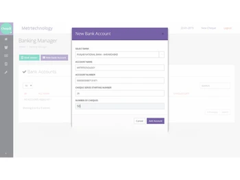 Cheque 360 new account