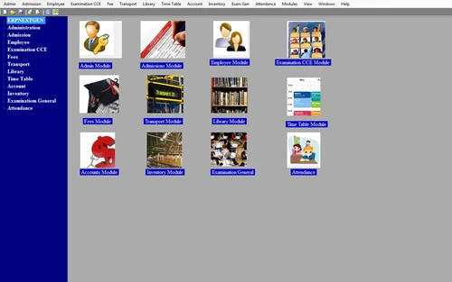 horizon school erp admin screen