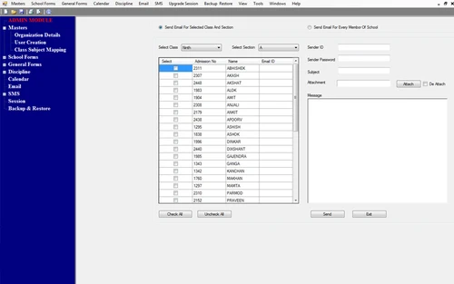 horizon school erp attendance
