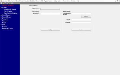 horizon school erp backup and restore