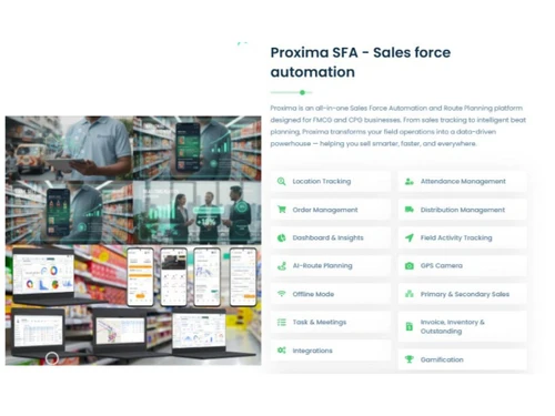 Proxima SFA - Sales force automation