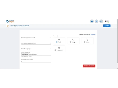 grow aasaan manage whatsapp campaign
