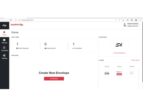 squidsoft esign software-envelope