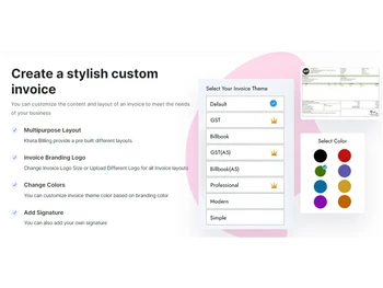 khata billing custom invoice
