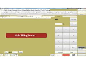 onscreen billing screen