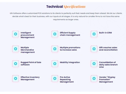 uth pos software-specifications