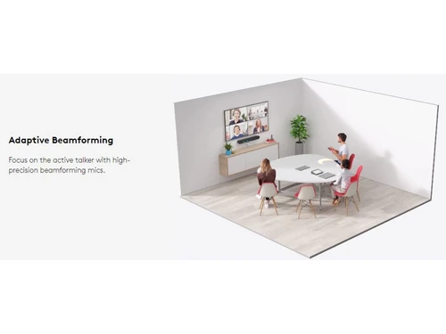 Logitech Rally Bar Mini-Adaptive Beamforming