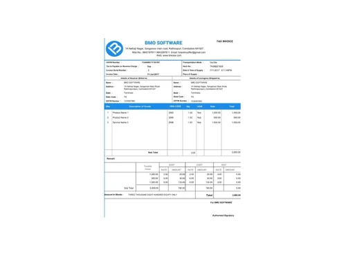 bmo gst billing invoicing