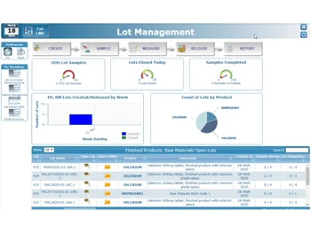 labware lot management
