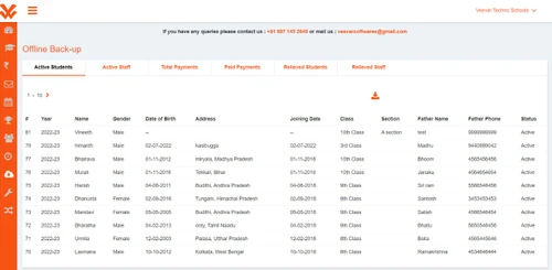 veevar software offline backup