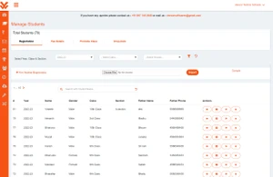 veevar software student management