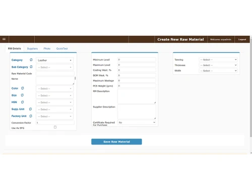webcity erp production procurement management