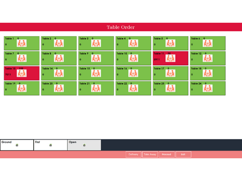 Light POS-tabel configuration
