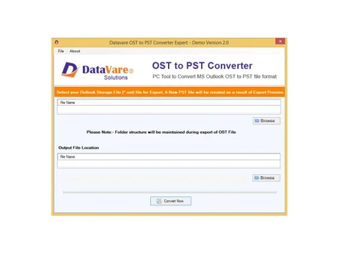 datavare ost to pst converter file