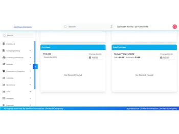 unibillapp dashboard
