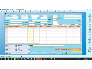 invaccs erp purchase entry