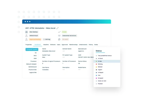 motadata assets software-status