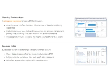 veeva crm business apps features