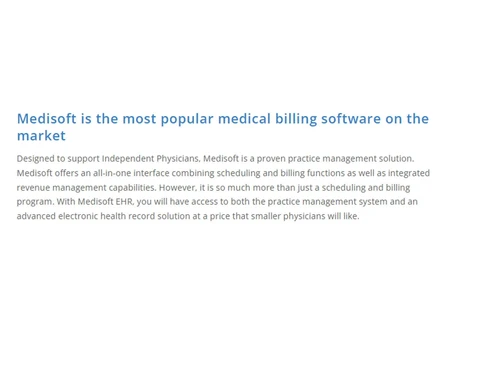 medisoft medical billing software