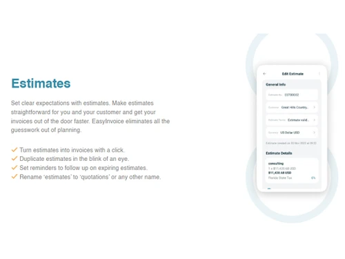 easy invoice create estimate & quotation