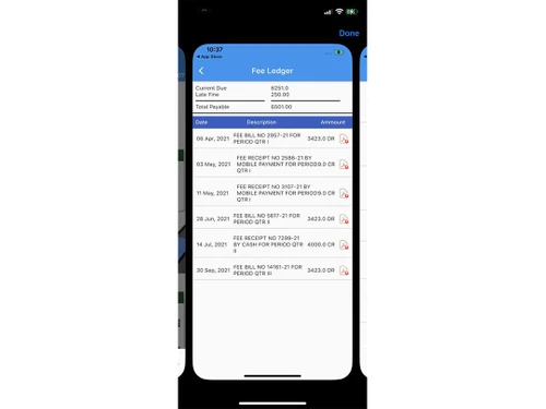 iws school student management fee ledger