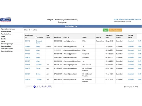 easylib student information