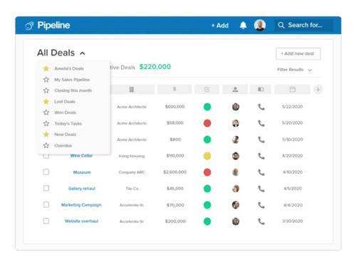 pipelinecrm deals