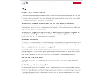 jevin faq
