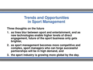 Sports Management-trends