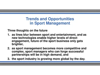 Sports Management-trends