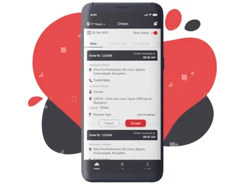 ionic food delivery system order