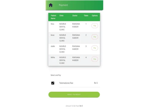 Treatpatient payment management