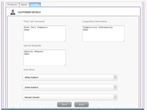 Razorse software dashboard
