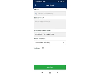 Cloud techno School Management calendar management schoolnext