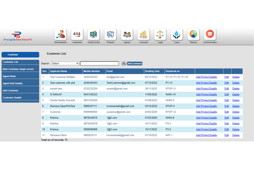 peopletechsoft Leads ModuleSign in Dashboard