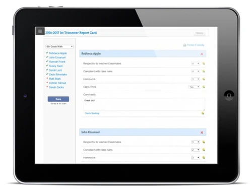 parentlocker report card