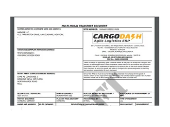 cargodash consignee