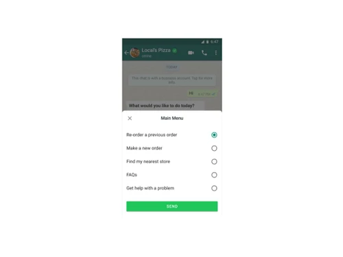 brandmo whatsapp marketing list menu